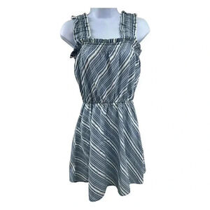 Socialite, Nordstrom blue and white striped dress sleeveless short size Small
